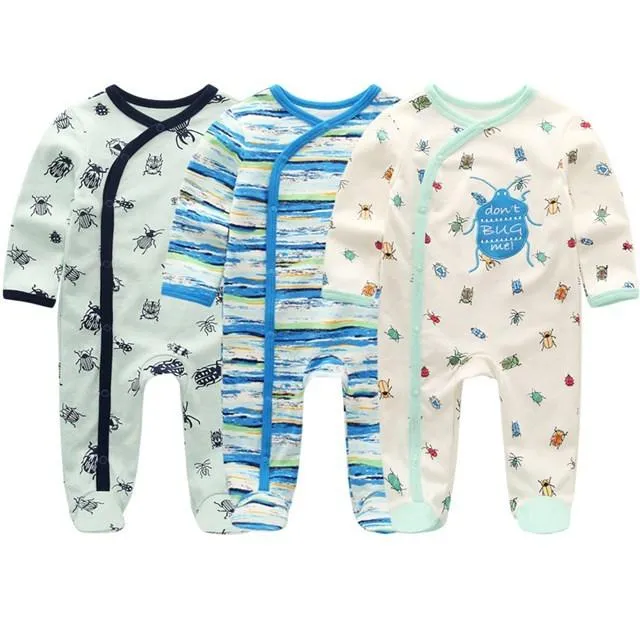 Summer Baby Rompers Spring Newborn Baby Clothes For Girls Boys Long Sleeve ropa bebe Jumpsuit Baby Clothing boy Kids Outfits