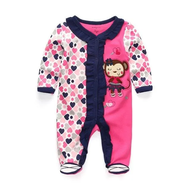 Summer Baby Rompers Spring Newborn Baby Clothes For Girls Boys Long Sleeve ropa bebe Jumpsuit Baby Clothing boy Kids Outfits