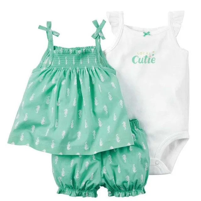 summer bebes baby girl clothes Condole belt set dresses kids newborn girl skirt casaco infant clothing vestido infantil