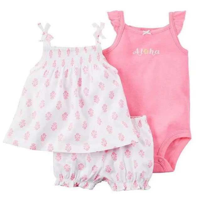 summer bebes baby girl clothes Condole belt set dresses kids newborn girl skirt casaco infant clothing vestido infantil