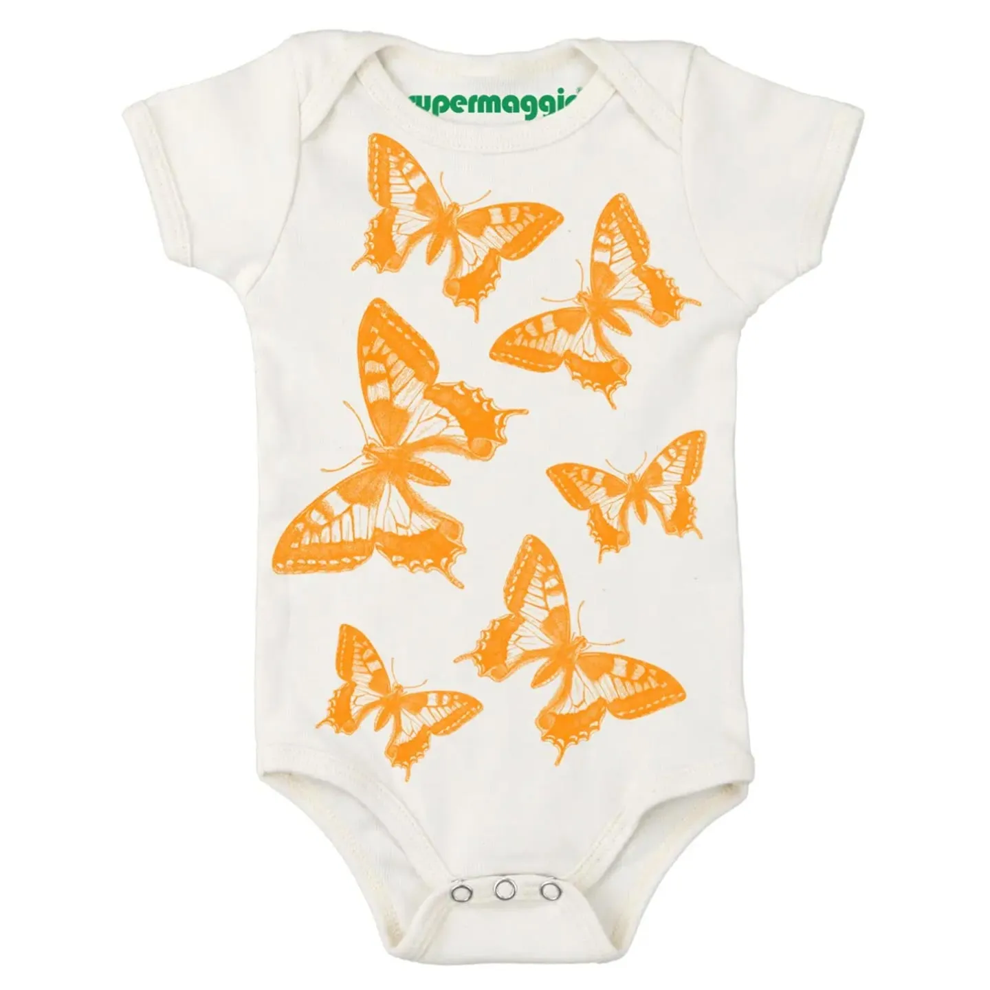 Supermaggie Organic Cotton Baby Onesie / Butterflies