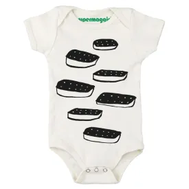 Supermaggie Organic Cotton Baby Onesie / Ice Cream Sandwich