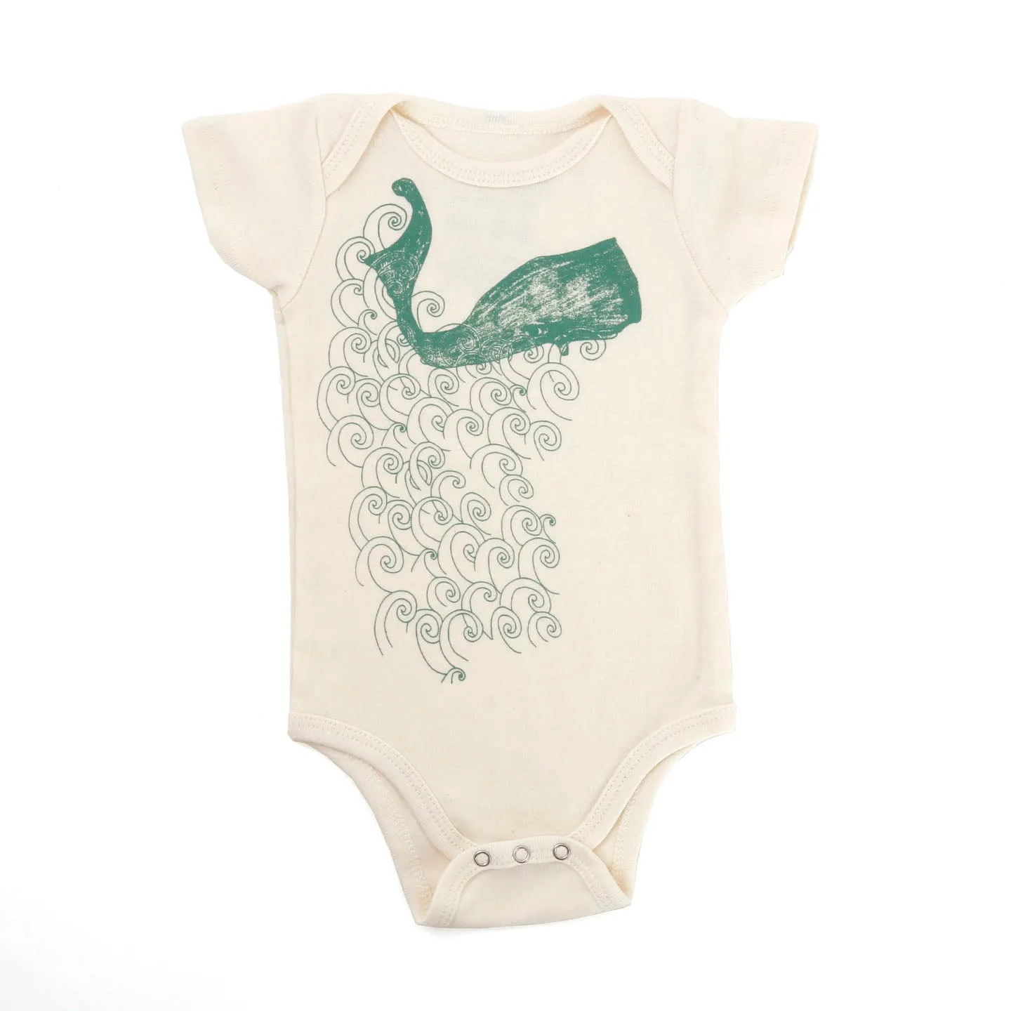 Supermaggie Organic Cotton Baby Onesie / Whale