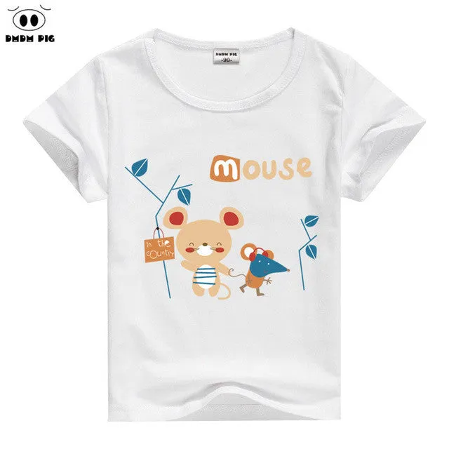 T Shirts Kids Children's Clothing Baby Boy Girl Clothes T Shirt Short Sleeve T-Shirts For Boys Girls Tops Tees T-shirt