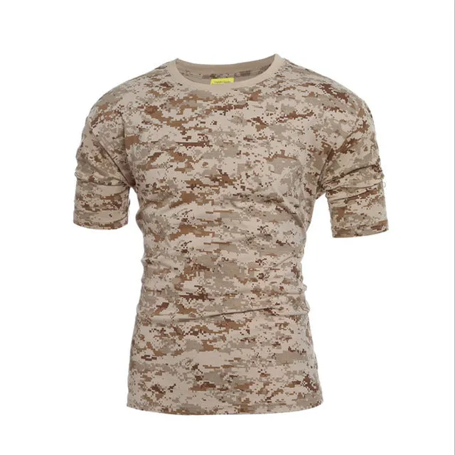 Tactical Military Camouflage T Shirt Men Breathable Quick Dry US Army Combat T-Shirt  Outwear T-shirt