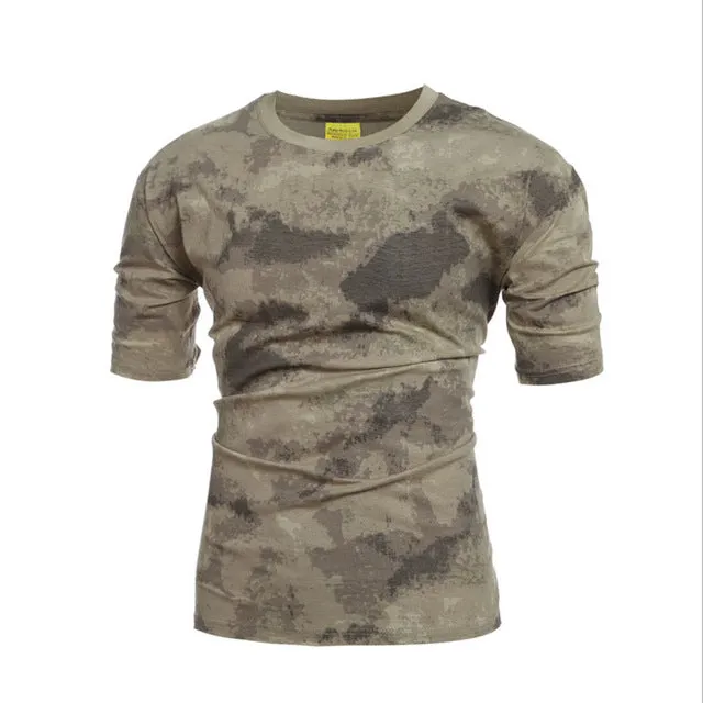 Tactical Military Camouflage T Shirt Men Breathable Quick Dry US Army Combat T-Shirt  Outwear T-shirt