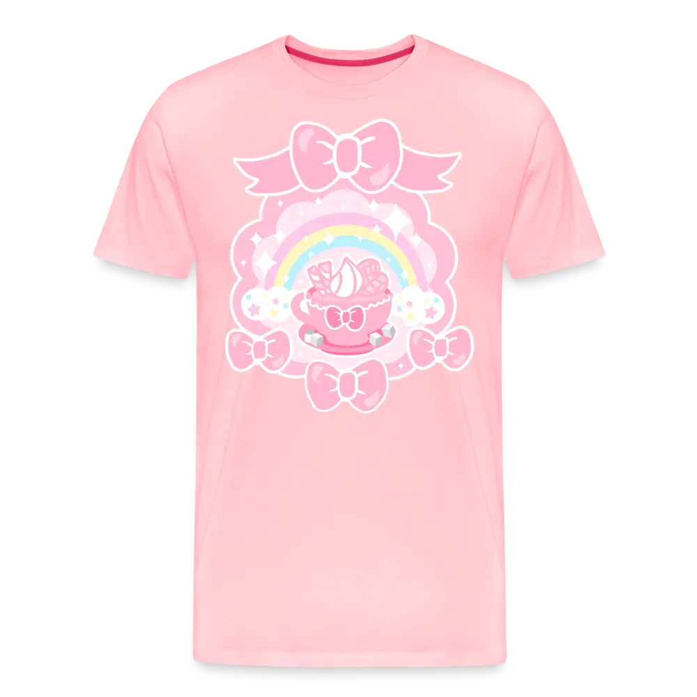 Teatime Fantasy Men's Pink Premium Cotton T-Shirt