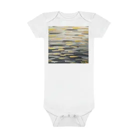 “The Zebra Brushstrokes”  Onesie® Organic Baby Bodysuit