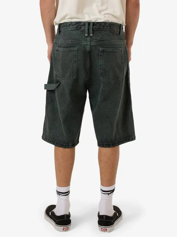 Thrills Big Slacker Denim Short - Dark Forest