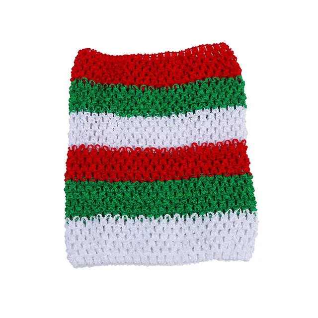 TINSAI Chest Wrap 20*23CM 30 Color 9 inches Elastic Wrapped Chest Knit Girl Crochet Headband Tutu Tube Tops Wide DIY Skirt Dress