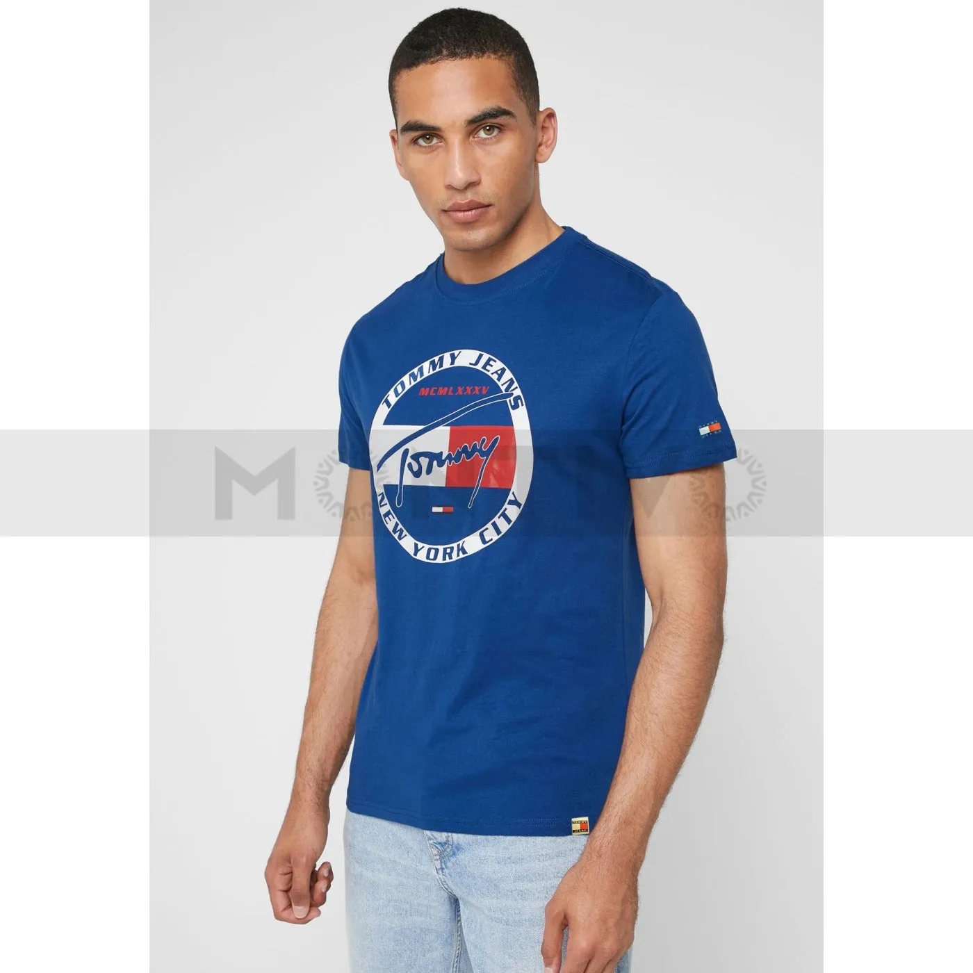 TJ Circle Graphic Blue Tshirt