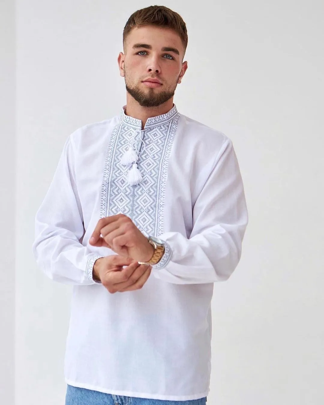 Traditional embroidered clothing men