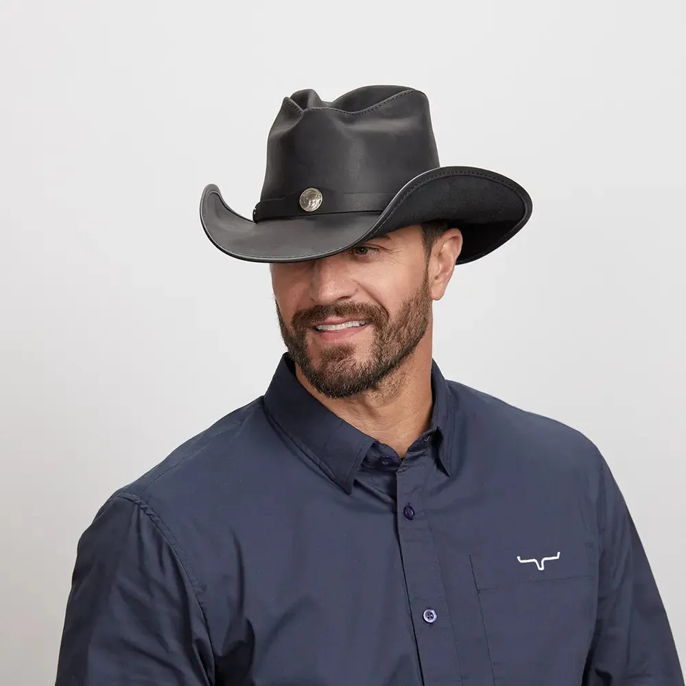 Western | Mens American Leather Cowboy Hat