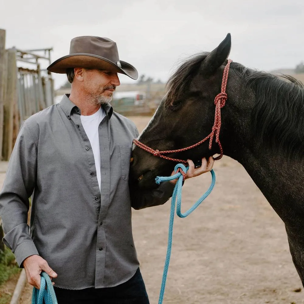 Western | Mens American Leather Cowboy Hat