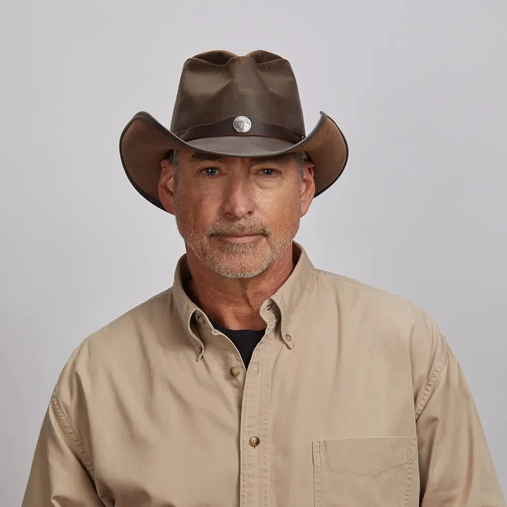 Western | Mens American Leather Cowboy Hat