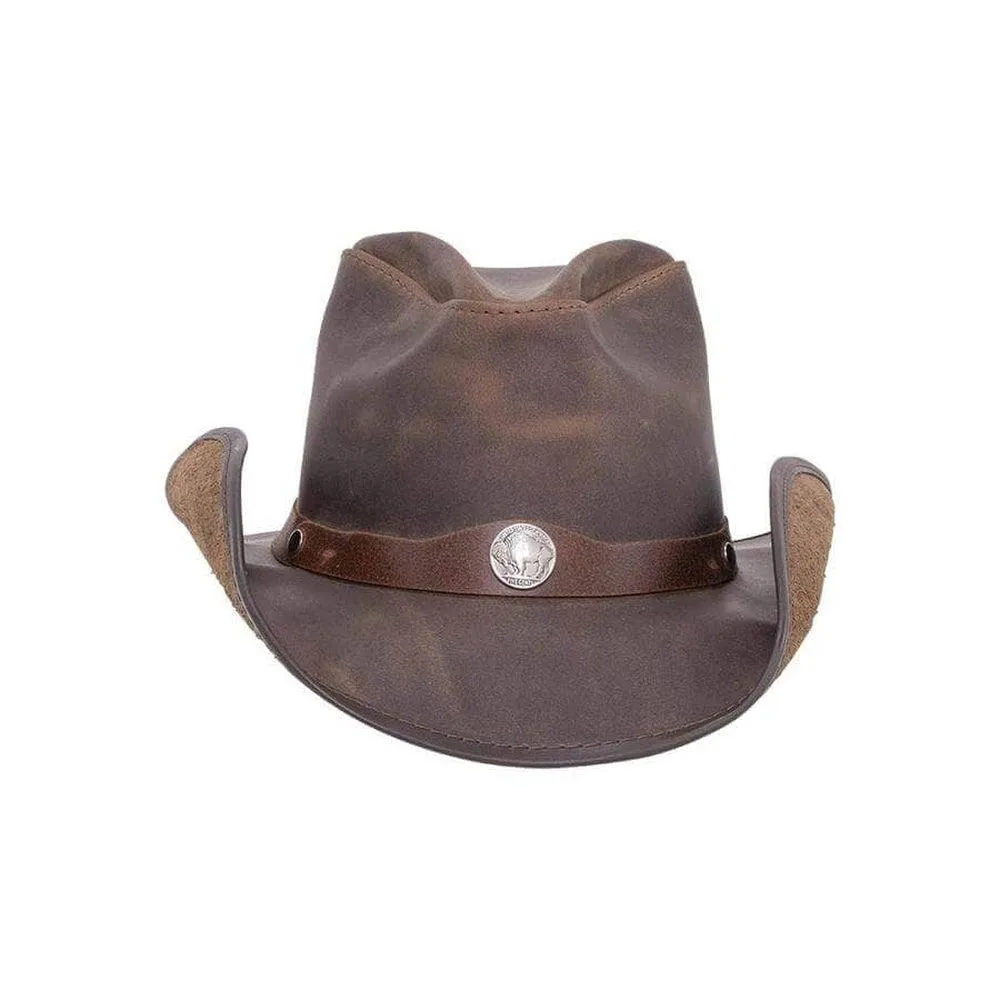 Western | Mens American Leather Cowboy Hat