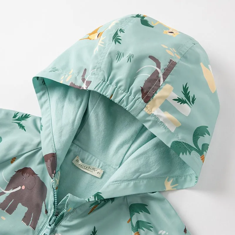 Wild Life Boy Green Hooded Jacket