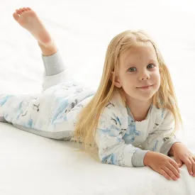 Wonderful Glacier Long Sleeve Kids Blue One Piece Pyjama