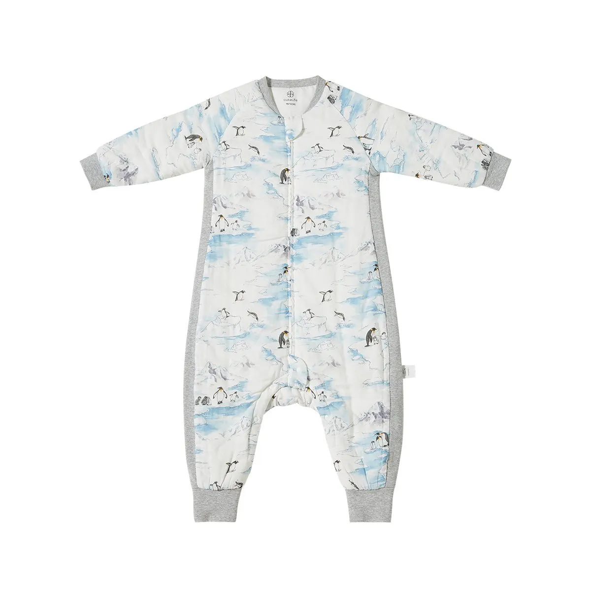 Wonderful Glacier Long Sleeve Kids Blue One Piece Pyjama