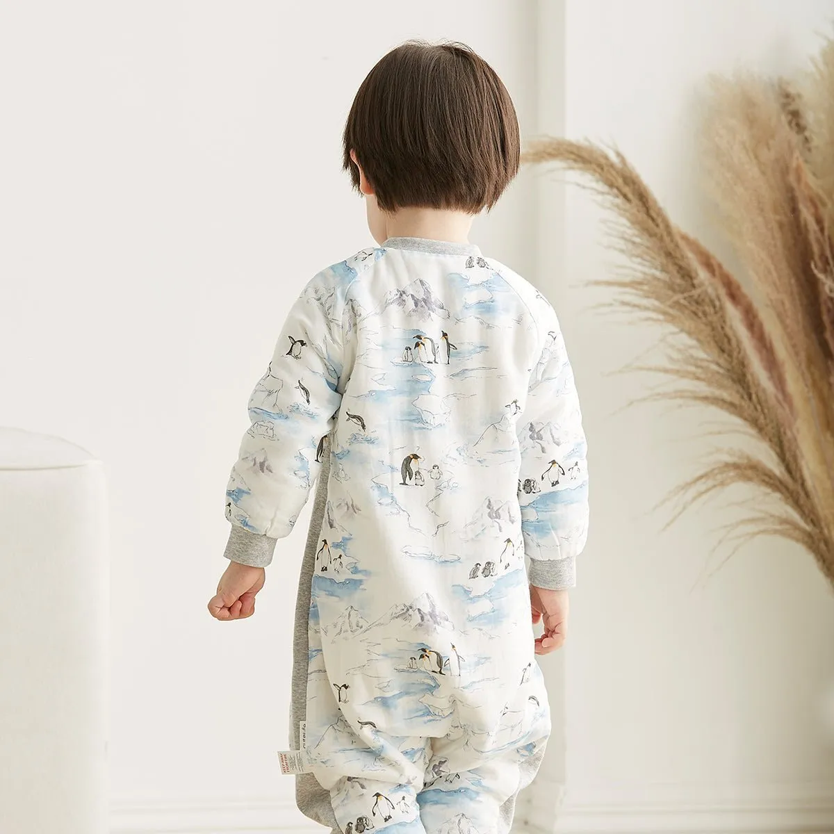 Wonderful Glacier Long Sleeve Kids Blue One Piece Pyjama