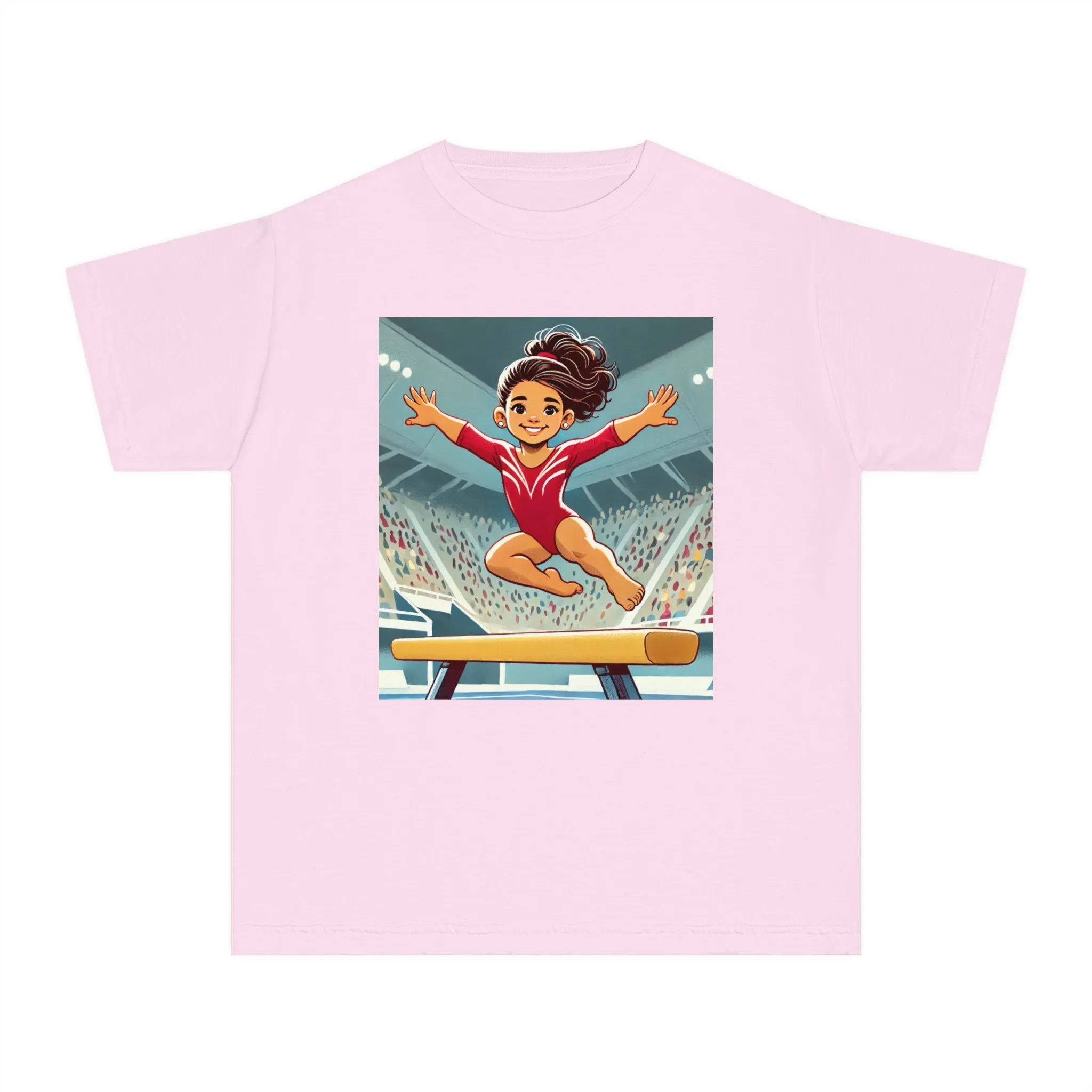 Youth - Amazing Girls Gymnastics T-Shirt (Latina / Hispanic Girl)