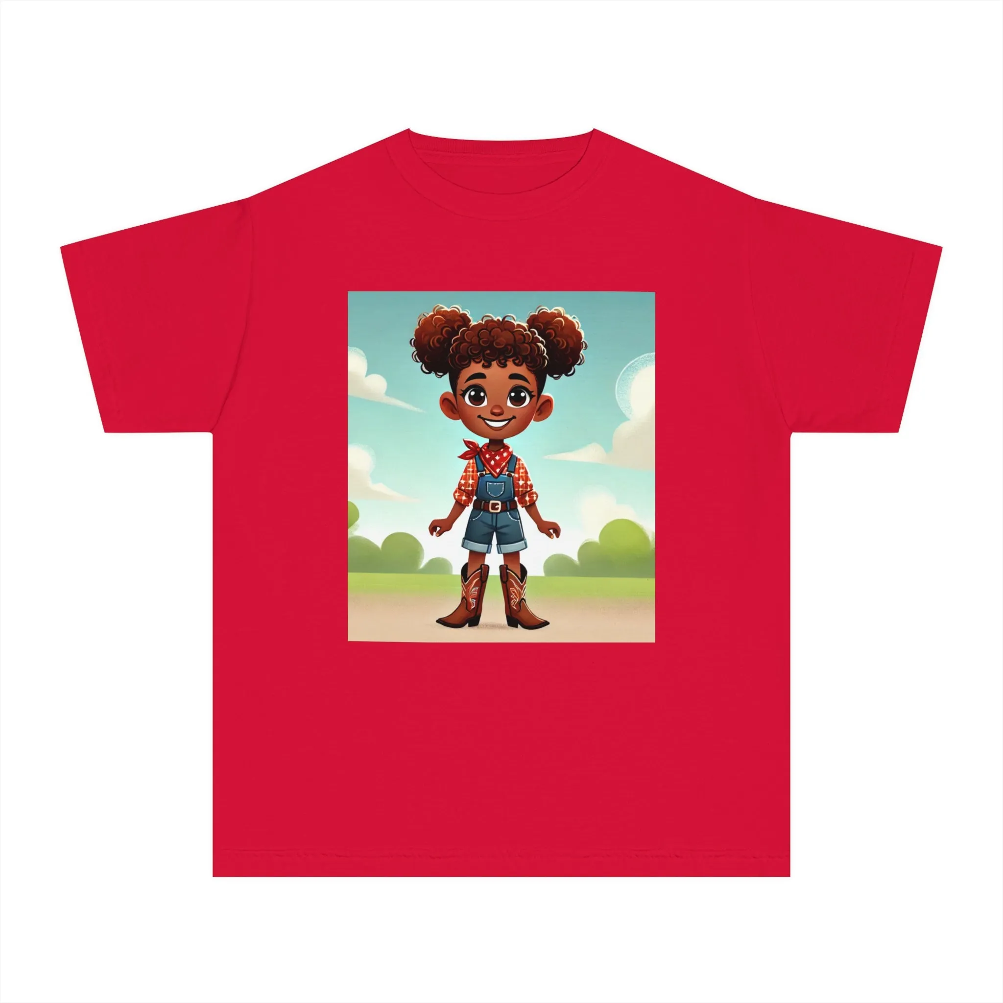 Youth - Cowgirl T-shirt (African American Cowgirl / Black Cowgirl)