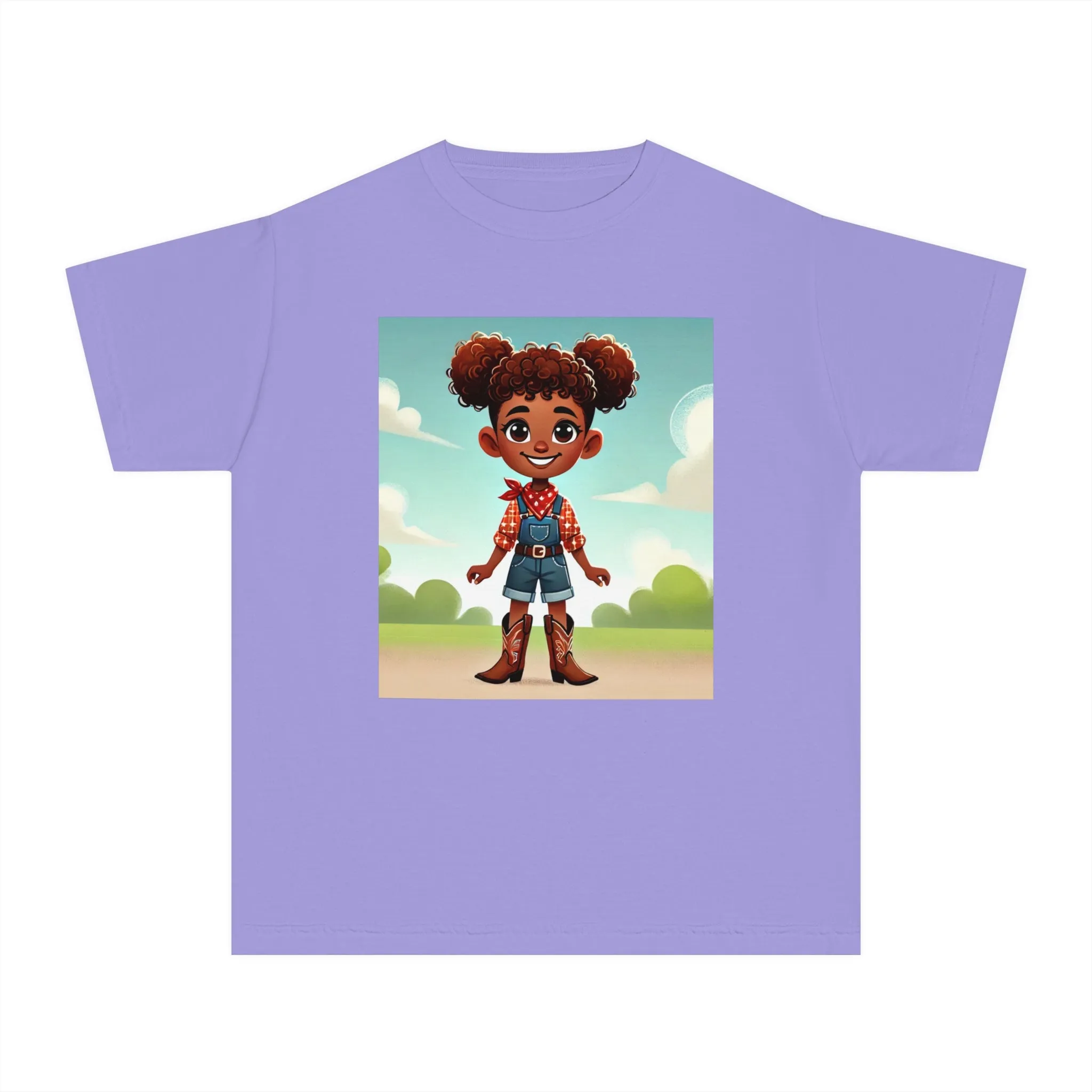 Youth - Cowgirl T-shirt (African American Cowgirl / Black Cowgirl)