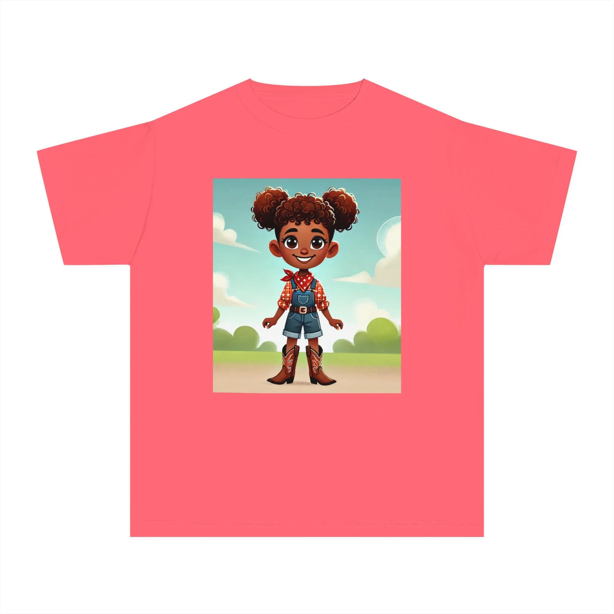 Youth - Cowgirl T-shirt (African American Cowgirl / Black Cowgirl)