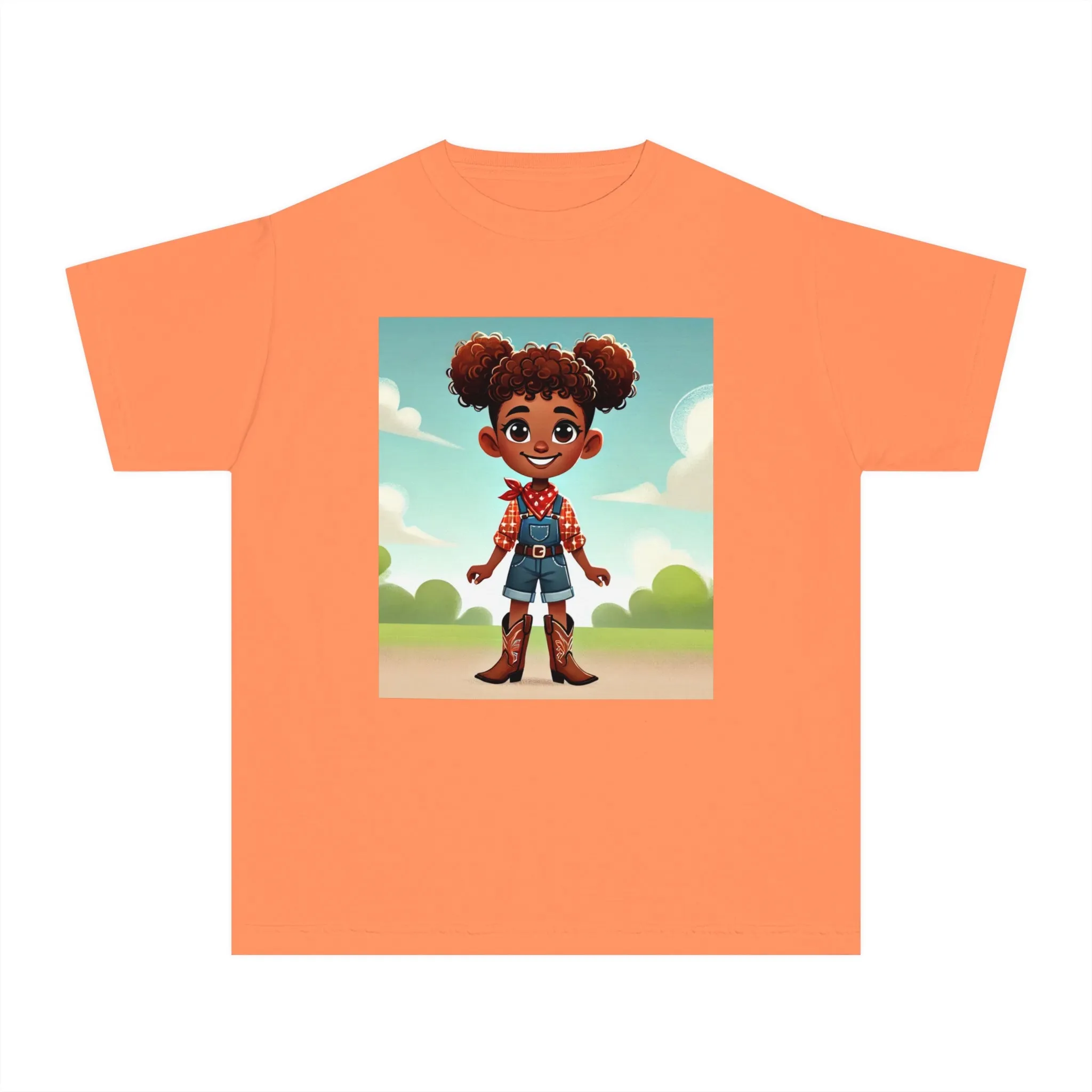 Youth - Cowgirl T-shirt (African American Cowgirl / Black Cowgirl)