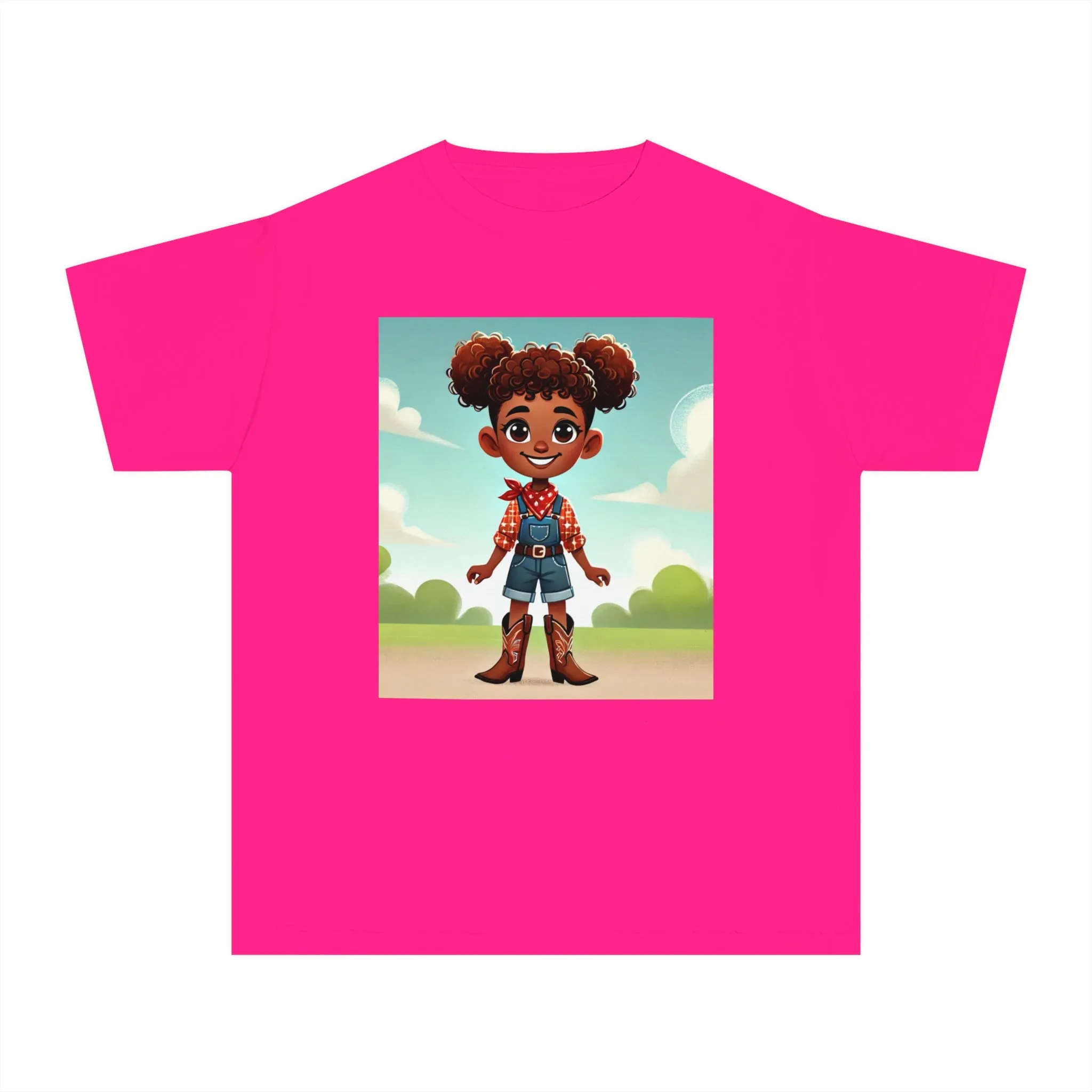 Youth - Cowgirl T-shirt (African American Cowgirl / Black Cowgirl)