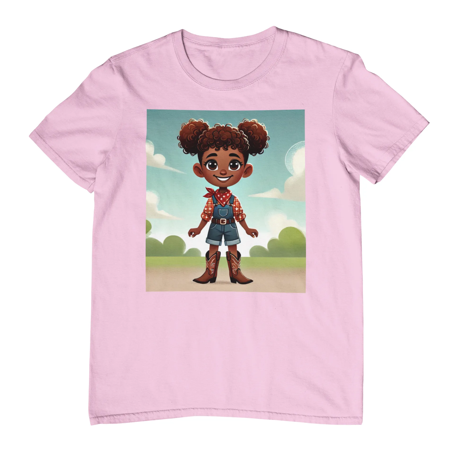 Youth - Cowgirl T-shirt (African American Cowgirl / Black Cowgirl)