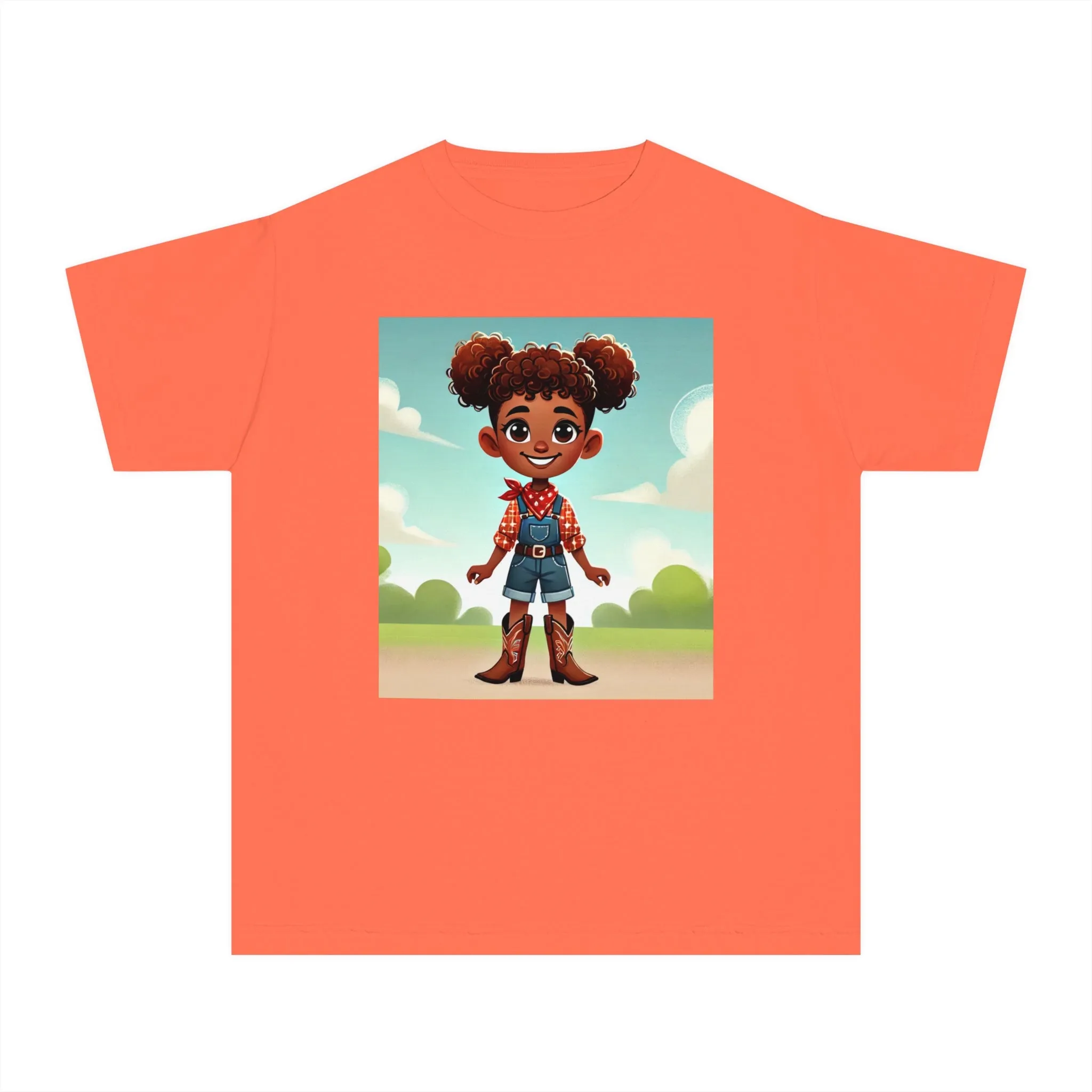 Youth - Cowgirl T-shirt (African American Cowgirl / Black Cowgirl)