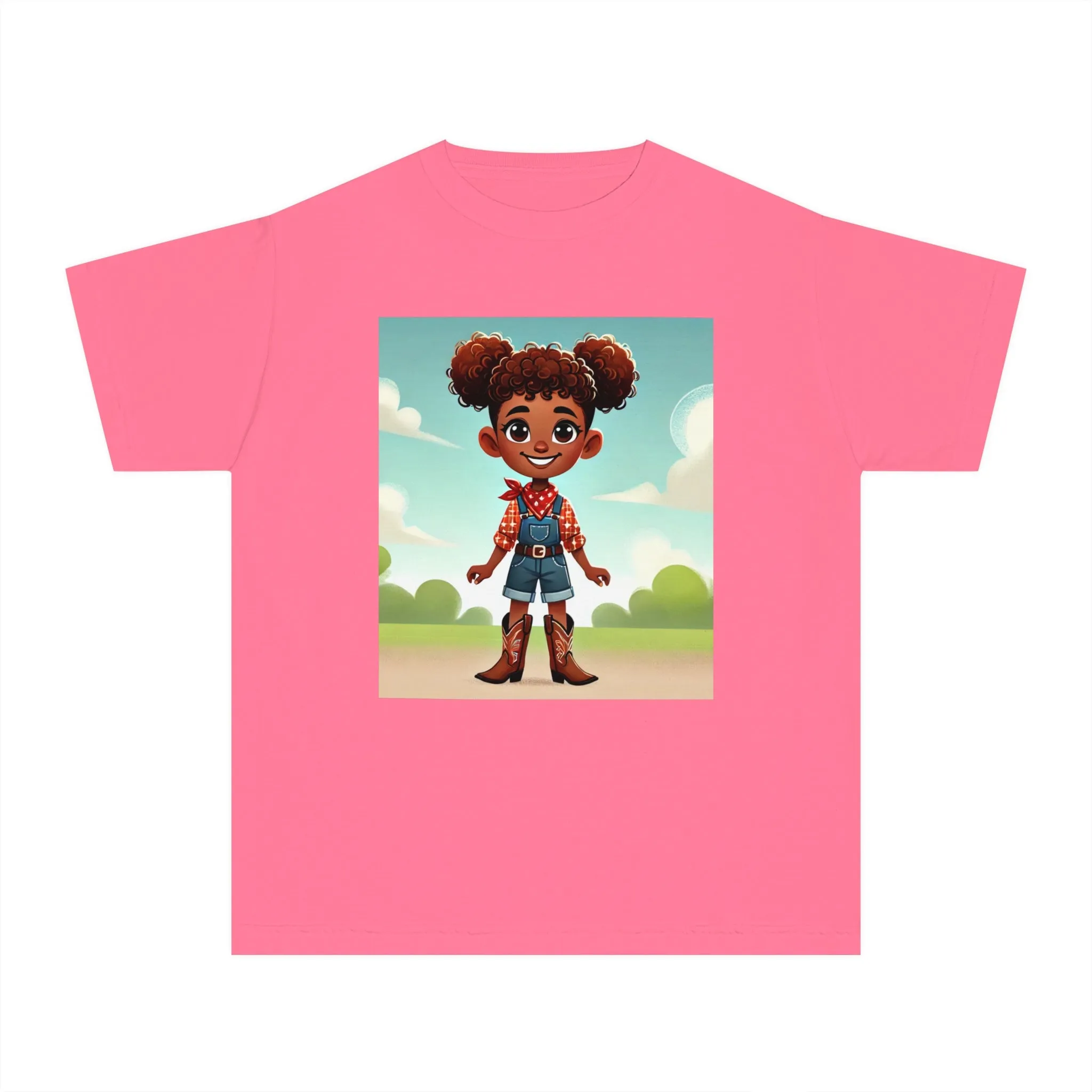 Youth - Cowgirl T-shirt (African American Cowgirl / Black Cowgirl)