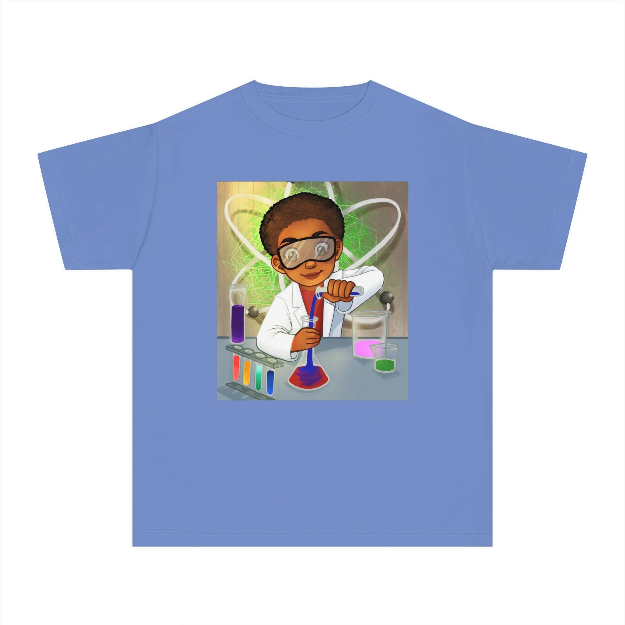 Youth - Future Scientist Midweight Tee (African American Boy / Black Boy)