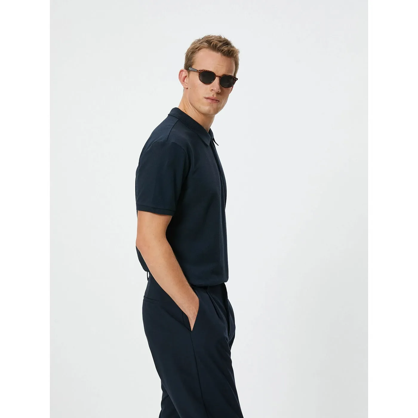 ZR Navy Slim Fit Polo